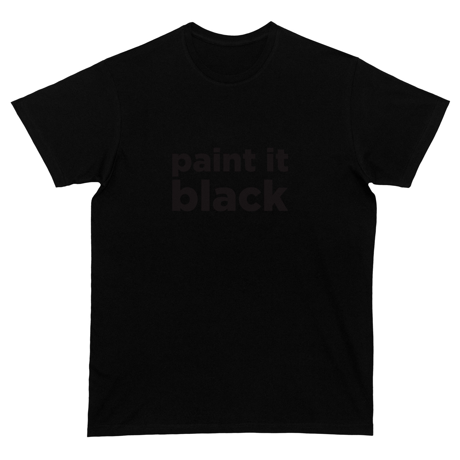 Paint It Black T-Shirt - Sclebez - Heat Transfer Vinyl Print